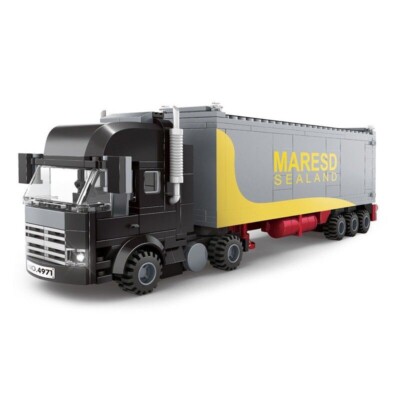 Semi Truck Cargo Trailer Building Blocks Toy Bricks Set In Original Box