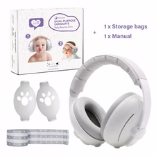 Baby Noise Protection Earmuffs WIth Clips & Headband Hearing Protection