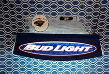 Used Bud Light Minnesota Wild / Buffalo Sabres Pool Table Light.