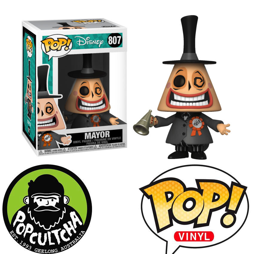 The Nightmare Before Christmas - Mayor With Megaphone Pop! Vinyl Figure &Quot;New&Quot;