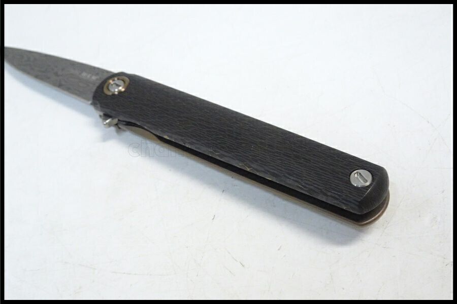 適当な価格 Knife Maniago Makers Damascu Executive Flame 60th Zieba MKM ハンティングナイフ、狩猟刀