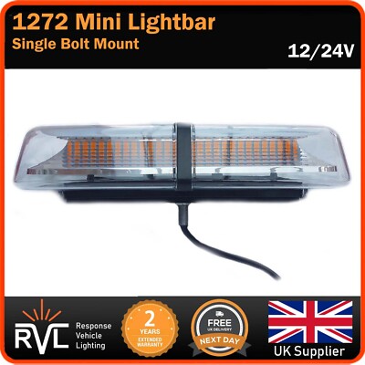 RVL1272SP Anschraubbar Bernstein LED Mini Lichtleiste Blinken Warnleuchten 12/24V