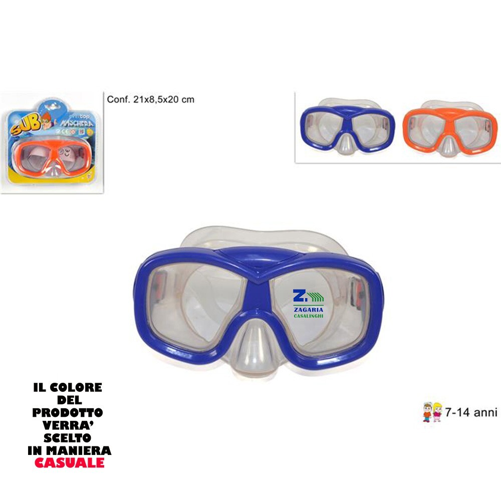MASCHERA SUBACQUEA 7/14 ANNI MARE PISCINA ART.56442