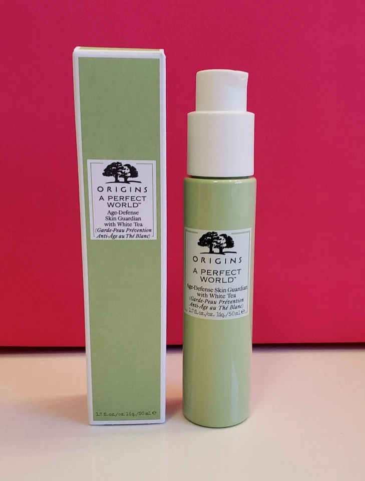 SERUM Origins A Perfect World Age-Defense Skin Guardian té blanco - 1,7 oz nuevo en caja Foto 2 de 4