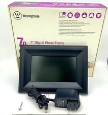 Westinghouse Electric DPF-0702 7" Digital Picture Ebony Wood Frame 128 MB AC/DC
