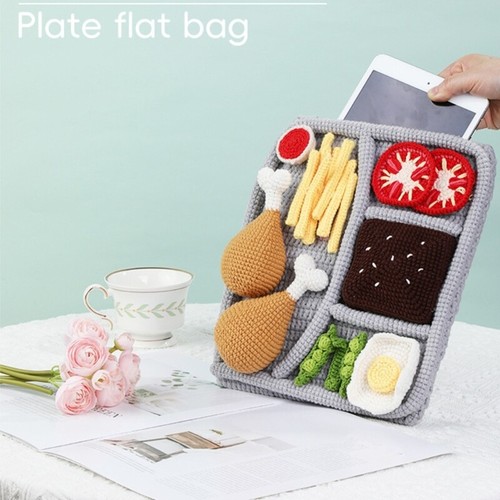 Dinner Plate Like Laptop Case Crochet Set for Beginner Adult with Instruction - 第 4/8 張圖片