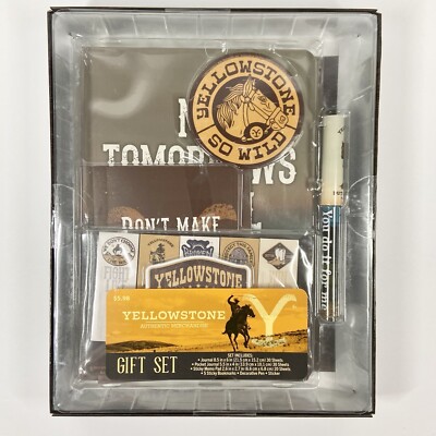 Paramount Yellowstone TV Show Journal Gift Set- Journal, Memo Pad, Pen, +