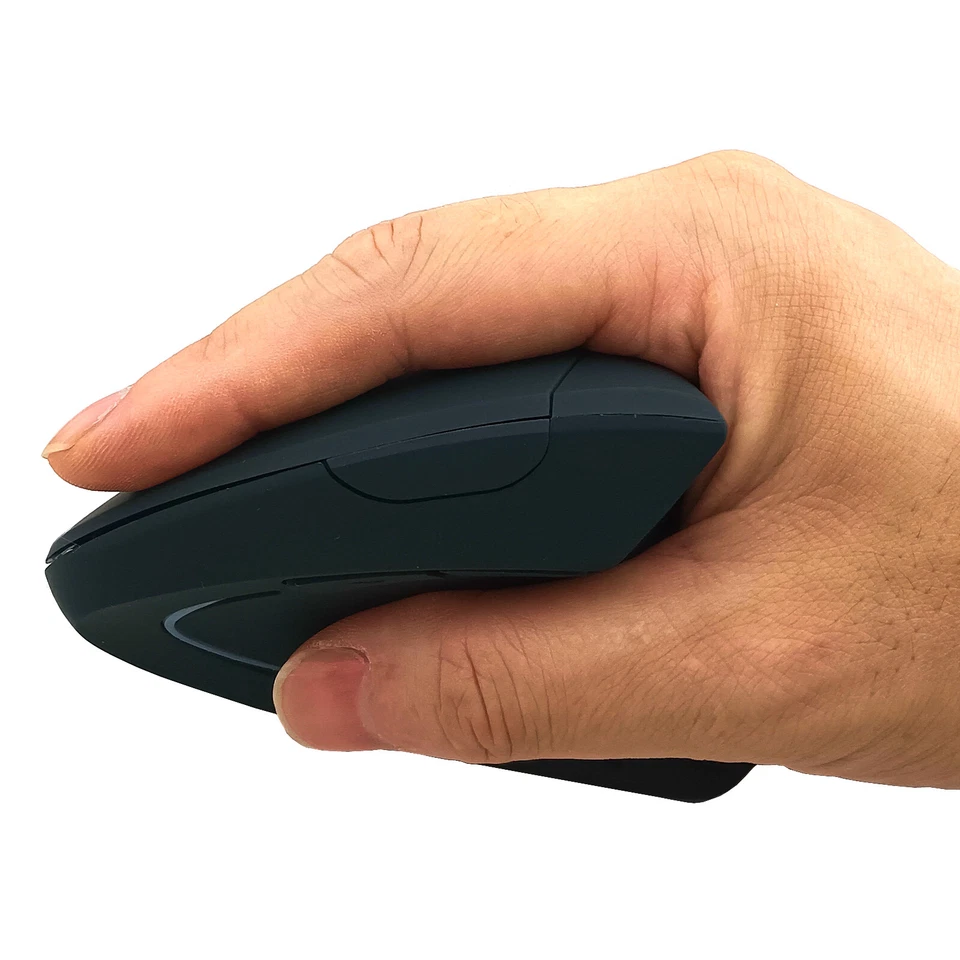 Wireless Vertical Mouse Laptop PC Optical Mice Ergonomic Reduce Muscle Strain - Image 3 of 4