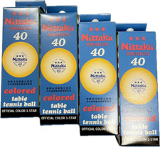 Nittaku Table Tennis Ball 12 Pieces 40Mm Premium Orange ITTF approved Japan New