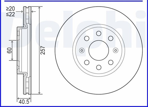 KIT DISCHI + PASTGLIE ANT FIAT PUNTO - GRANDE PUNTO - PUNTO EVO 199 0.9 1.2 1.4 - Imagen 4 de 5