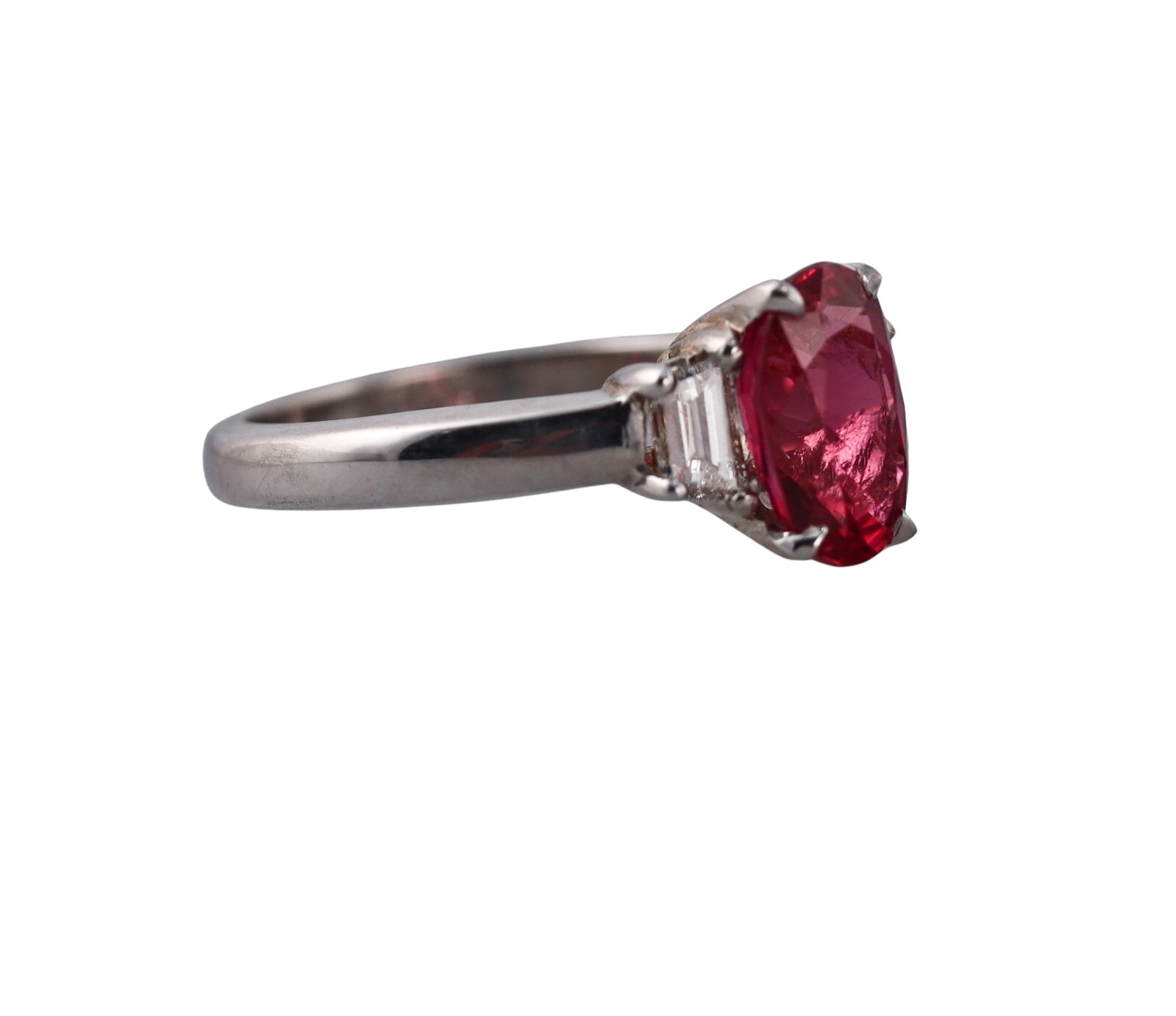 2.14ct Ruby Diamond Gold Ring - image 2