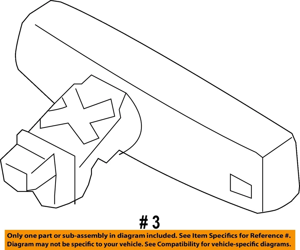 Used Front Center Interior Rear View Mirror fits: 2018 Lincoln Mkt w/lane depart - Image 4 of 4