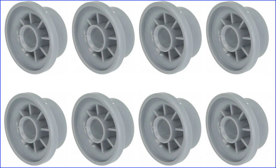 Kit da 8 Ruote per Cestello Lavastoviglie BOSCH Ricambi Rotelle Cesto Superiore