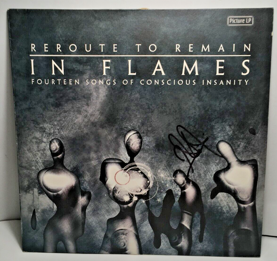 In Flames - Reroute to Remain - Rare Picture LP - SIGNED by Anders