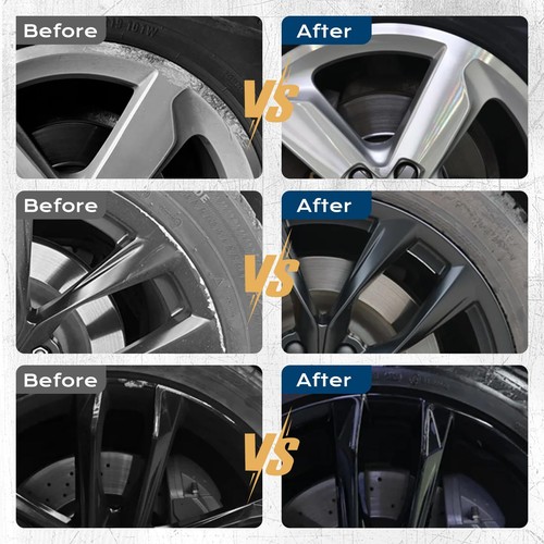 Wheel Scratch Repair Kit Matte Black Rim Touch Up Paint Rim Paint Wheel Paint... - Picture 4 of 7