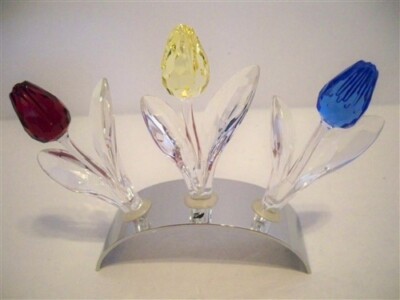 SWAROVSKI SCS RENEWAL TULIPS SET - 3 LARGE TULIPS MINI