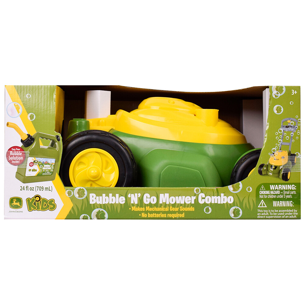 John Deere Bubble-N-Go Lawn Mower Bubble Solution Kids Toy 118ml
