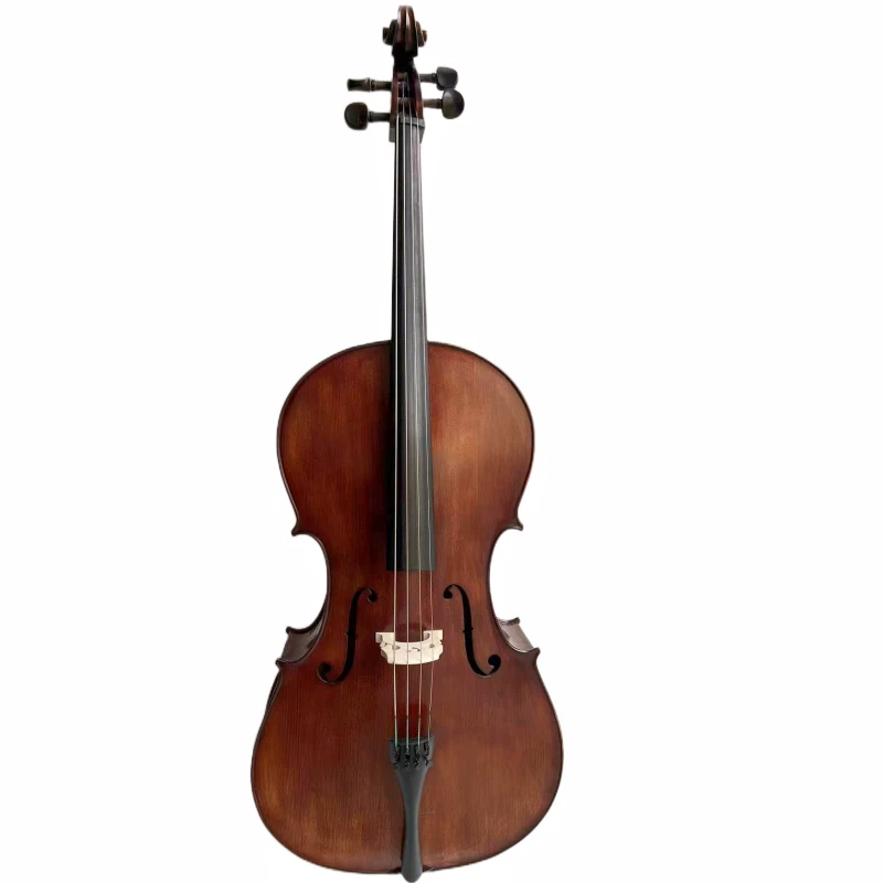 Dark Color Strad style Solid wood SONG 4 4 cello deep tone Hand