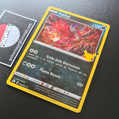 Großes Fest YVELTAL 019/025 Pokemon 25 MINT Olo ITA Celebration 25th Holo Yvetal