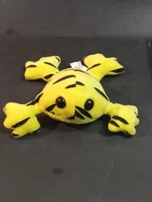 Vintage Stuffins Yellow Black  Frog Stuff Animal Plush