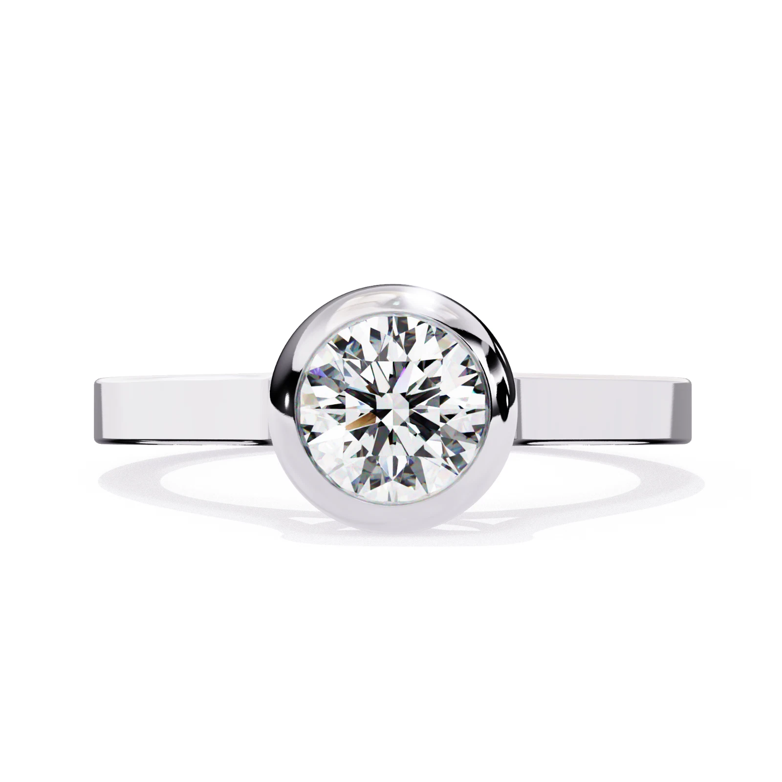 IGI Certified, 0.64CT, Lab-Grown Round Diamond Engagement Ring, 14k White Gold image-3