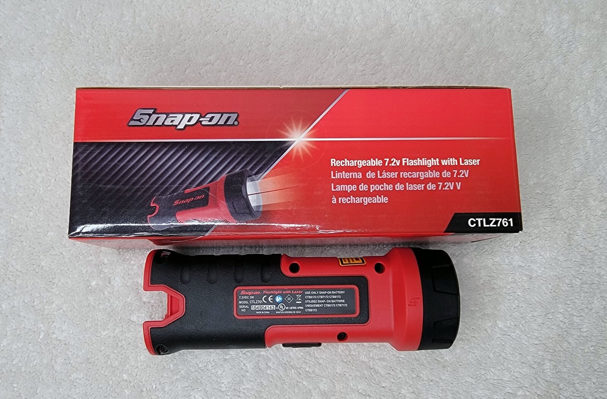 SNAP-ON TOOLS NEW 7.2V FLASHLIGHT 200 LUMEN CTLZ761 BARE
