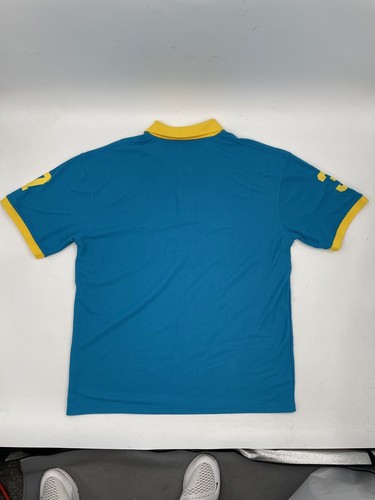 Camisa polo Bahamas Sweet Island Life #73 azul y amarilla para hombre 2x grande envío gratuito - Imagen 7 de 9