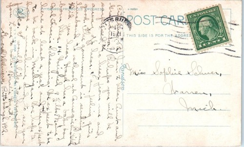 ESCUELA DE INDUSTRIA Carnegie Tech PITTSBURGH, Pennsylvania PA c1921 - Postal - Imagen 2 de 2