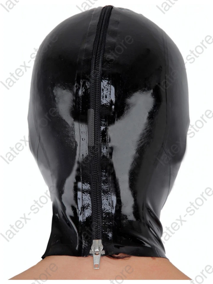 155-7 Latex Rubber Gummi Mask Hood Flyeyes customized catsuit unique 0.7mm cool - Image 4 of 4