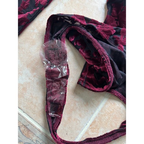 New without Tags! Free People mesh Velvet mixed Long sleeve bodysuit Women 2 - Picture 8 of 8