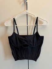 Gilly Hicks Corset Top Size Medium Black
