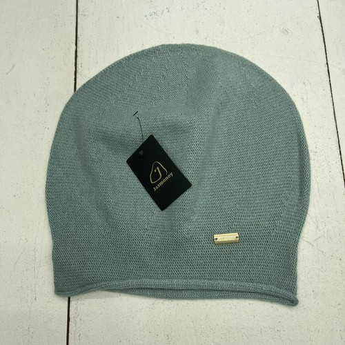 Jaxmonoy Blue Teal Cashmere Slouchy Knit Beanie Hat Women's Size OS - Picture 1 of 7