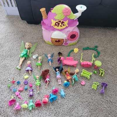 2011 Disney Fairies Tinkerbell ''Tink s Pixie Cottage'' Playset See Description