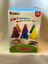 Games Set Rings Bean Bags Cones Carnival Toy Outdoor NIB