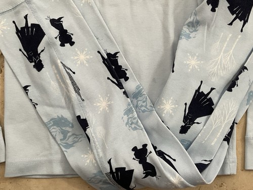 HANNA ANDERSSON Frozen II Elsa Disney Organic Long pajamas, Size 160 (14) - Picture 6 of 10