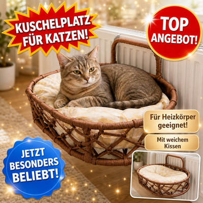 Heizkörper Katzenliege Katzenbett hängend Kuschelplatz Fensterliege für Katzen