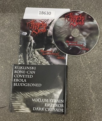 Deceased Dismembered and Left to Decay by Heaps of Dead CD, 2009 No Case #1B630