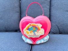 Vintage 2004 Care Bears Care-A-Lot Playset with Heart Shaped Candy Bucket