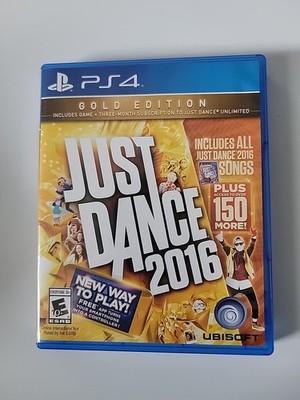 Just Dance 2016 Gold Edition for PS4 PlayStation 4 Complete CIB Used Once 