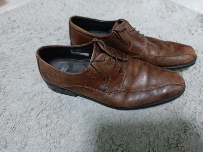 Men Bugatti Heels Brown Leather 43 #6B0J - Bild 1 von 4