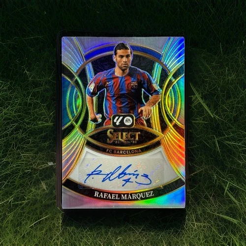2025-26 Panini Select La Liga Barcelona Rafael Marquez Auto Silver Prizm