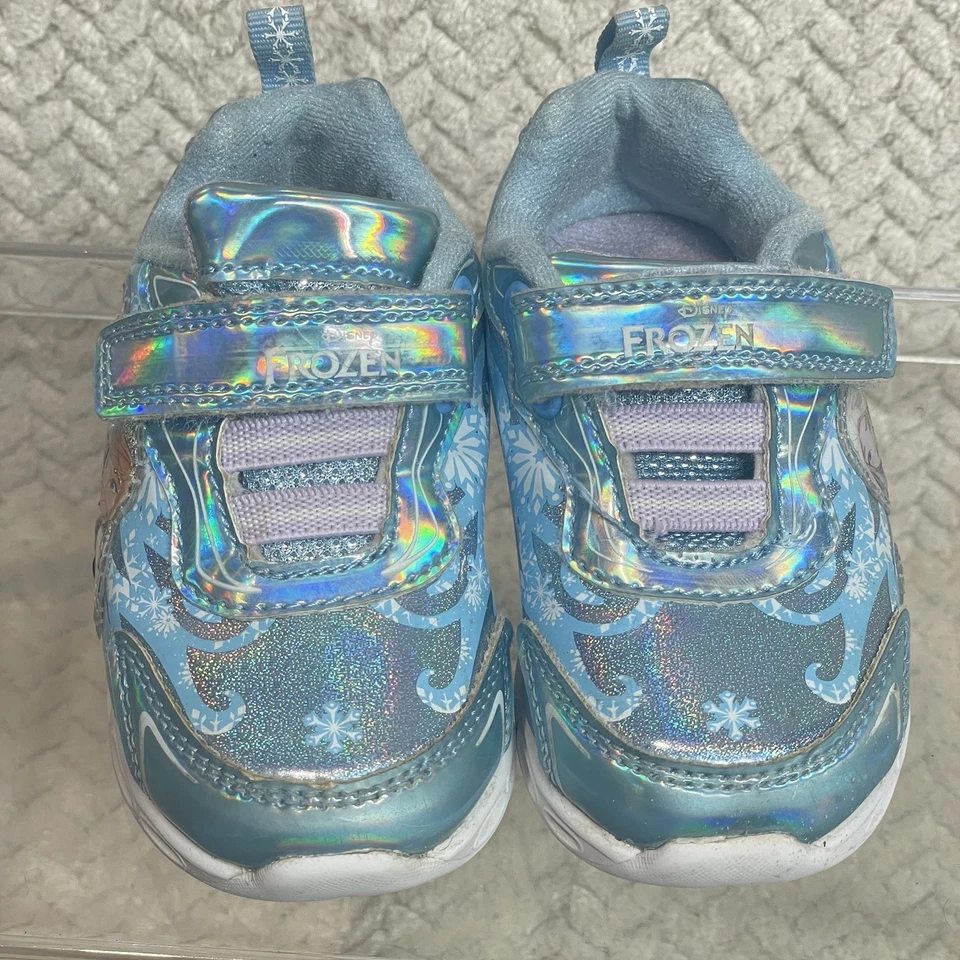 Zapatillas Disney Frozen 2 Azul Iluminado Niños Pequeños Talla 6 | Princesas Foto 2 de 4