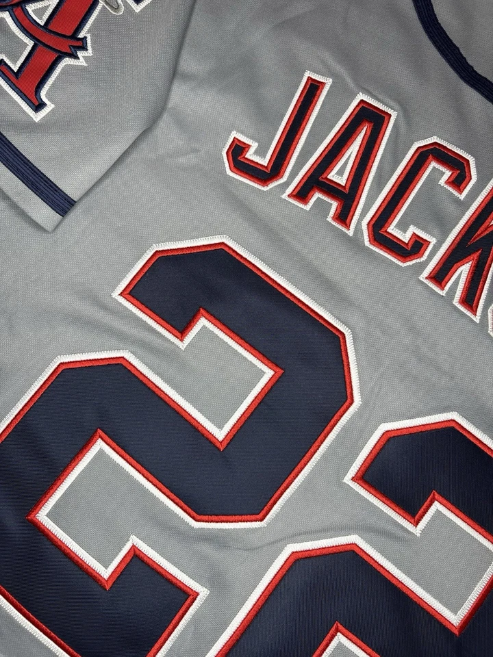 Bo Jackson 1994 California Angels Grey Road Jersey w/ 125th Patch Men’s Large - Image 3 of 4