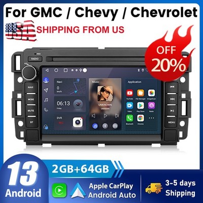 Andriod HeadUnit CarPlay Radio Stereo GPS 64GB For MC Yukon Chevy Tahoe Suburban