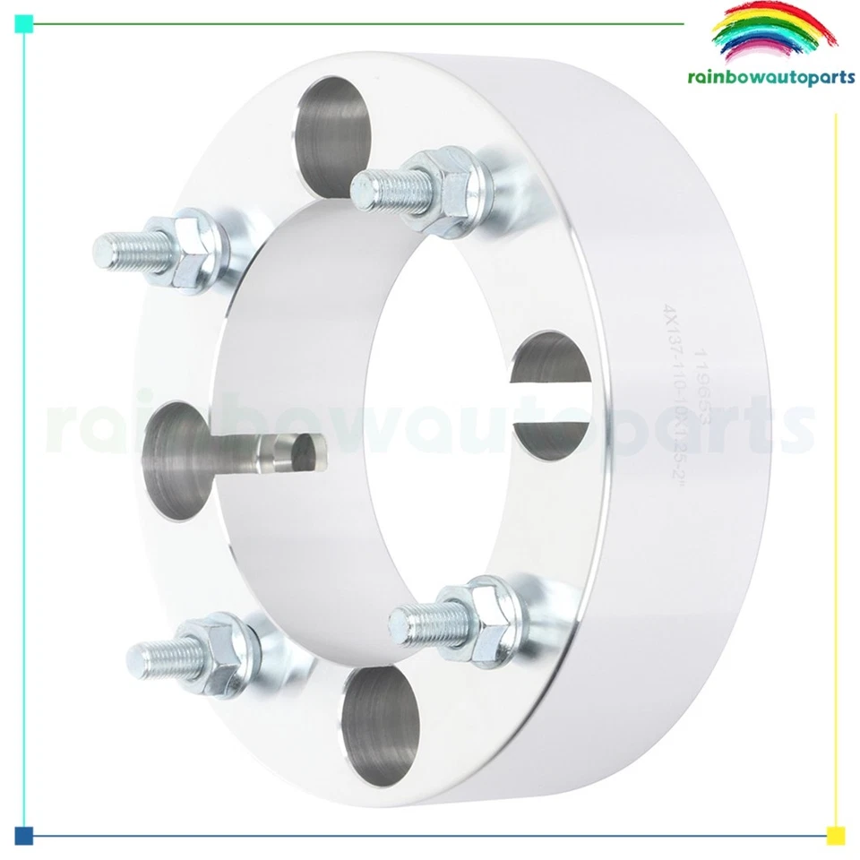 2 piezas espaciadores de rueda 2" 4/137 ATV 10x1,25 para Kawasaki Mule 600 2005-2015  Foto 4 de 4