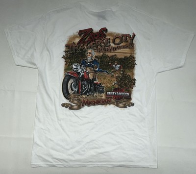ZIPS Harley Davidson Motor Cycles Traverse City, MI H-D T-Shirt
