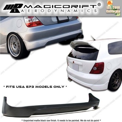 For 2002-2005 Honda Civic Si Hatch HB EP3 Type-R CTR Style Rear Lower Bumper Lip