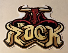 Vinatge Vending machine Stickers The Rock Red Black Bull 2001 WWF Wrestling Card