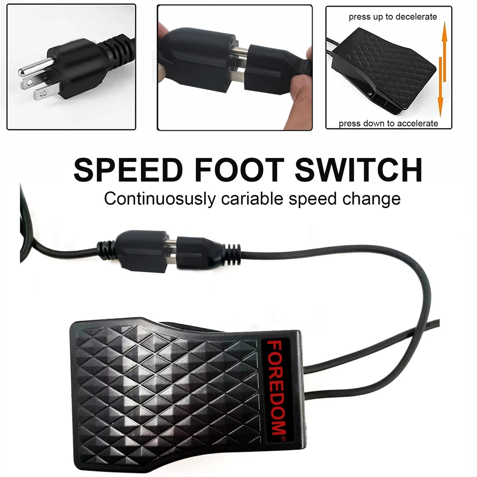 Hanging Flex Shaft Grinder 230W Rotary Tool with Stepless Speed Foot Pedal  - Image 3 of 4