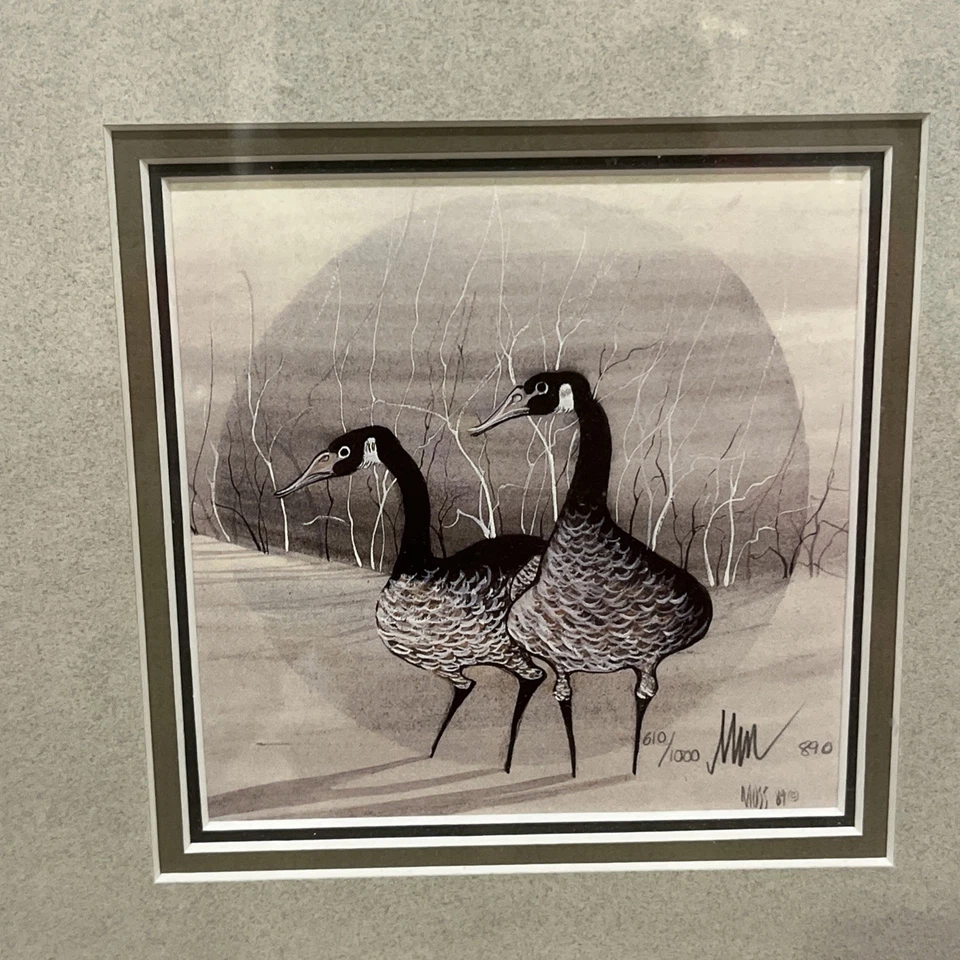 P Buckley Moss "Partners" 1989 edición limitada impresión firmada a mano 610/1000 Foto 2 de 4